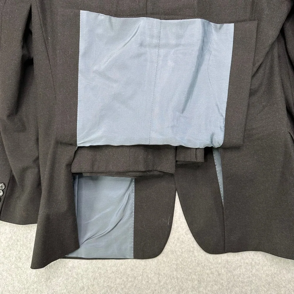 Hugo Boss Flynn Vegas Mens Wool Blend Suit Jacket Size 50 Pants Charcoal Formal